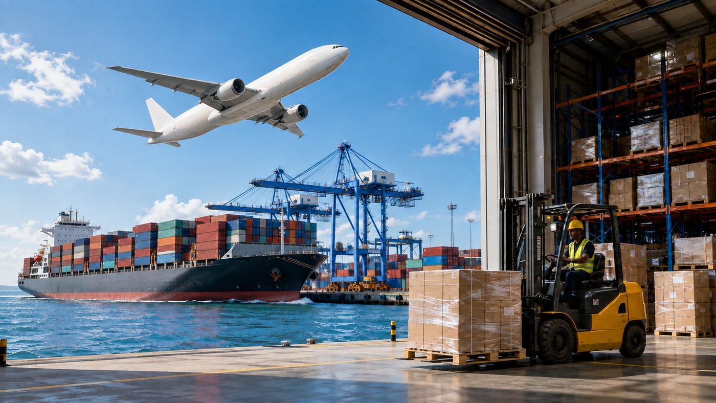 Lordmart Logistics — sea freight, air cargo and warehouse handling between China and Ghana